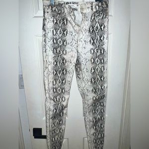 Zara Skinny animal print jeans